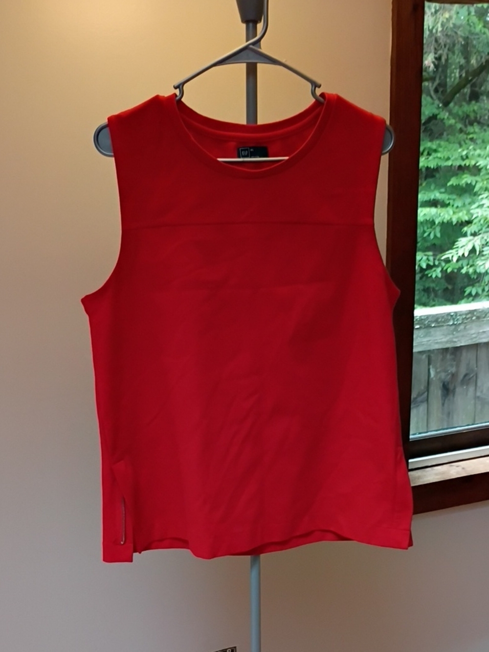 GAP Red Sleeveless Tank Top